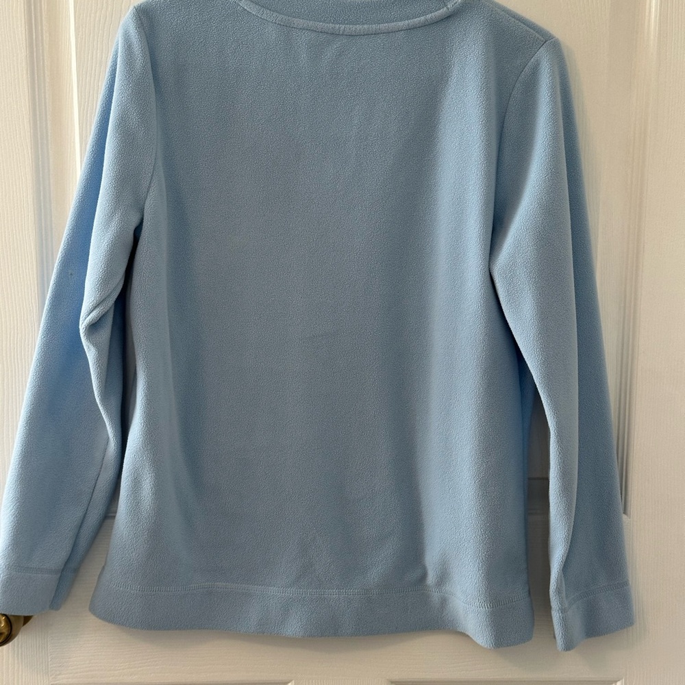 “made for life “ Pale Blue Fleece Top - Picture 2 of 3